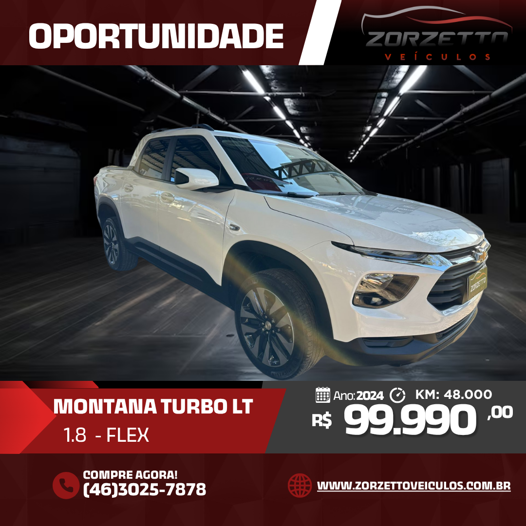 Chevrolet Montana Turbo LT - Abaixo da Fipe